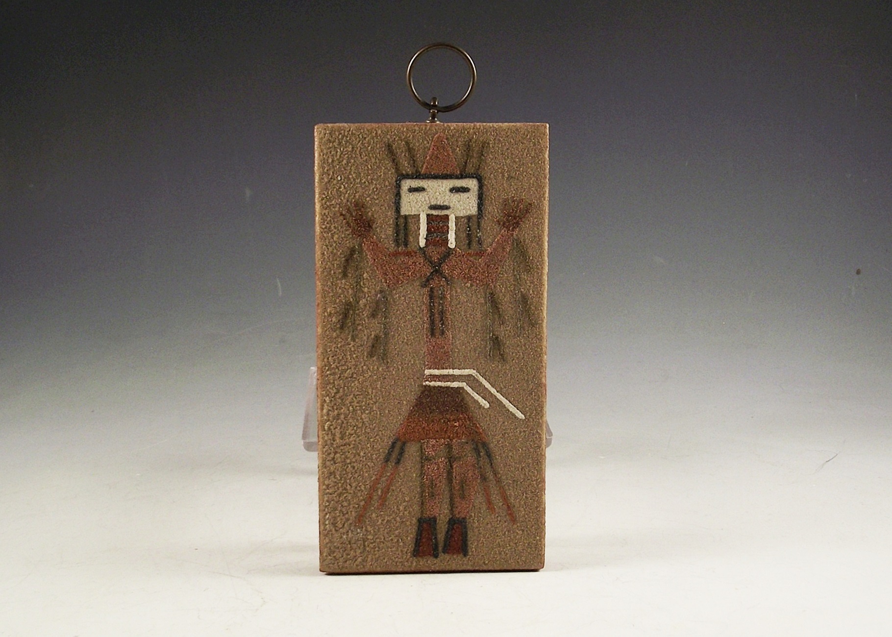 Navajo Made Sand Art Plaque 