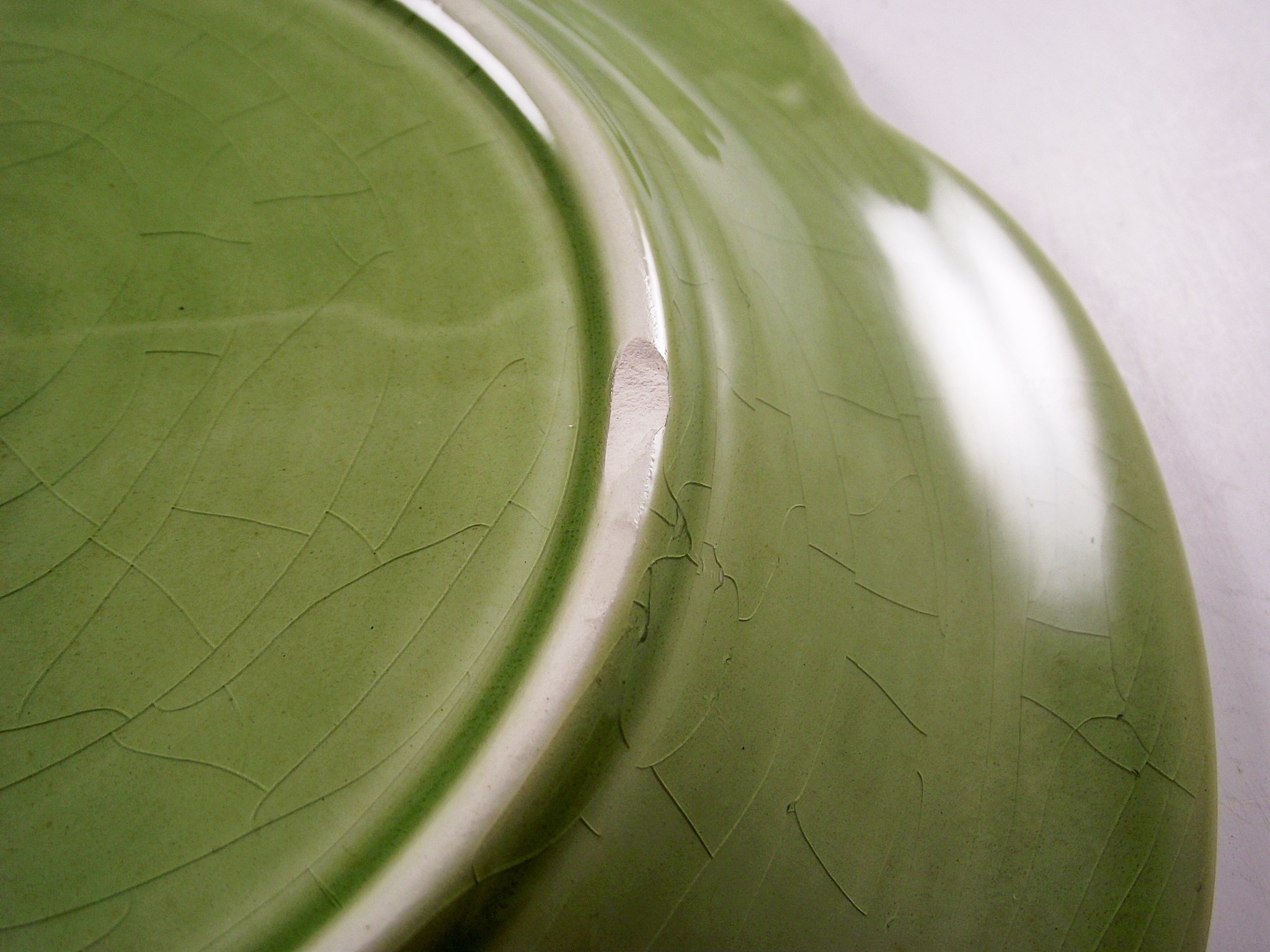 Set of Eight Bordallo Pinheiro Portugal Green Lettuce Plates