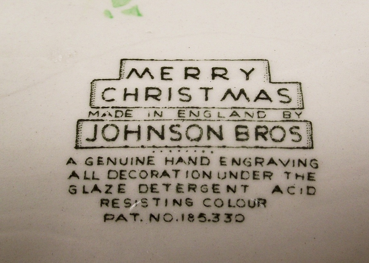 Johnson Bros Merry Christmas Tree Shaped Dish