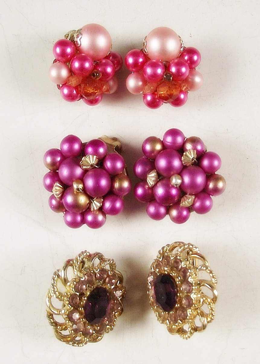 Grouping of Vintage Earrings