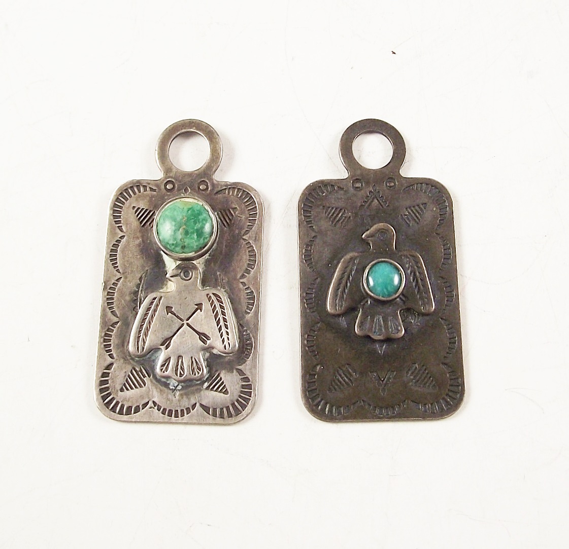 Artisan Crafted Sterling Silver and Turquoise Bird Earrings and More