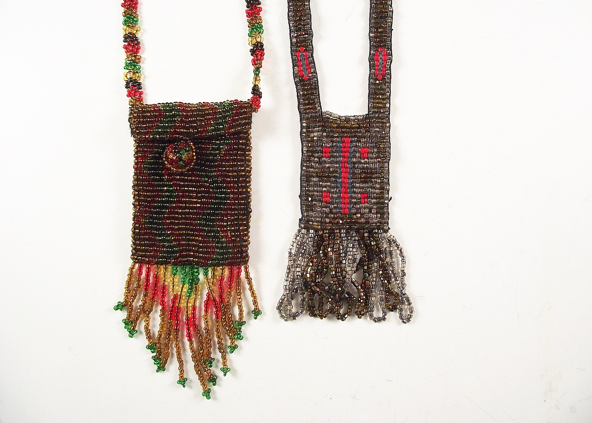 Two Hand Strung Seed Bead Necklaces