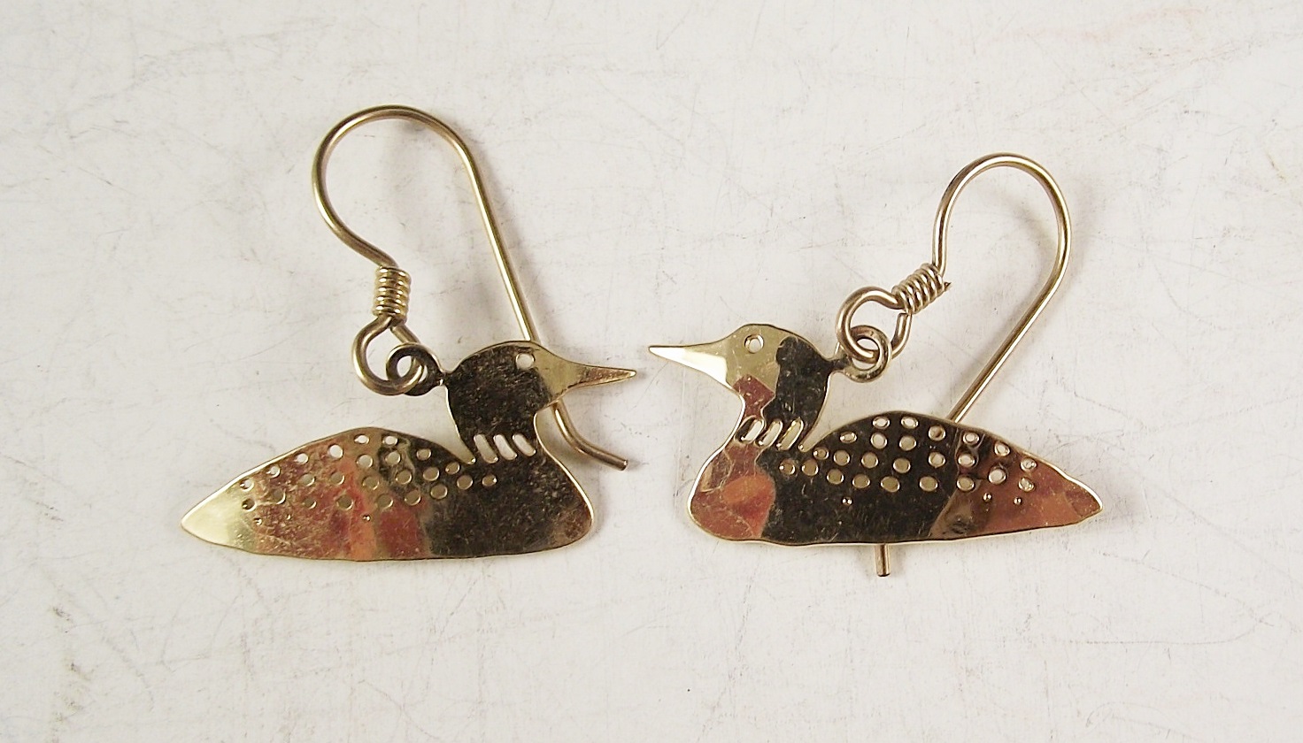 Artisan Crafted Gold Tone Loon Jewelry Items by Wild Bryde  