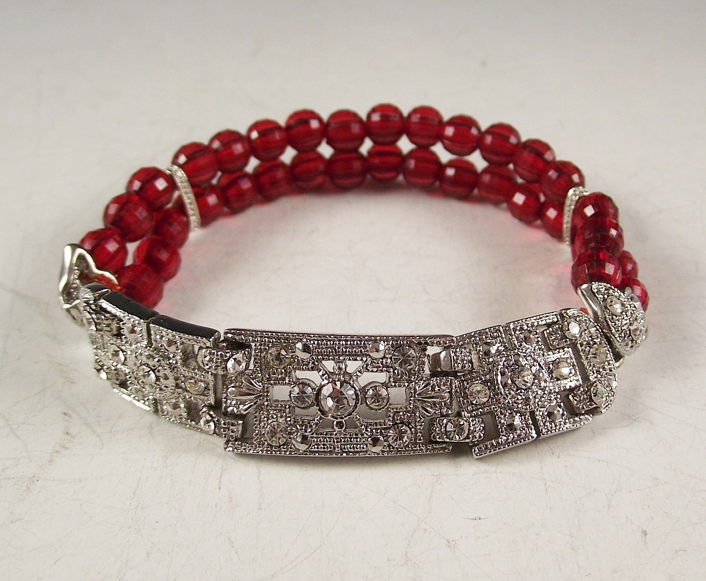 Rhinestone Jewelry, Bracelet and Earrings