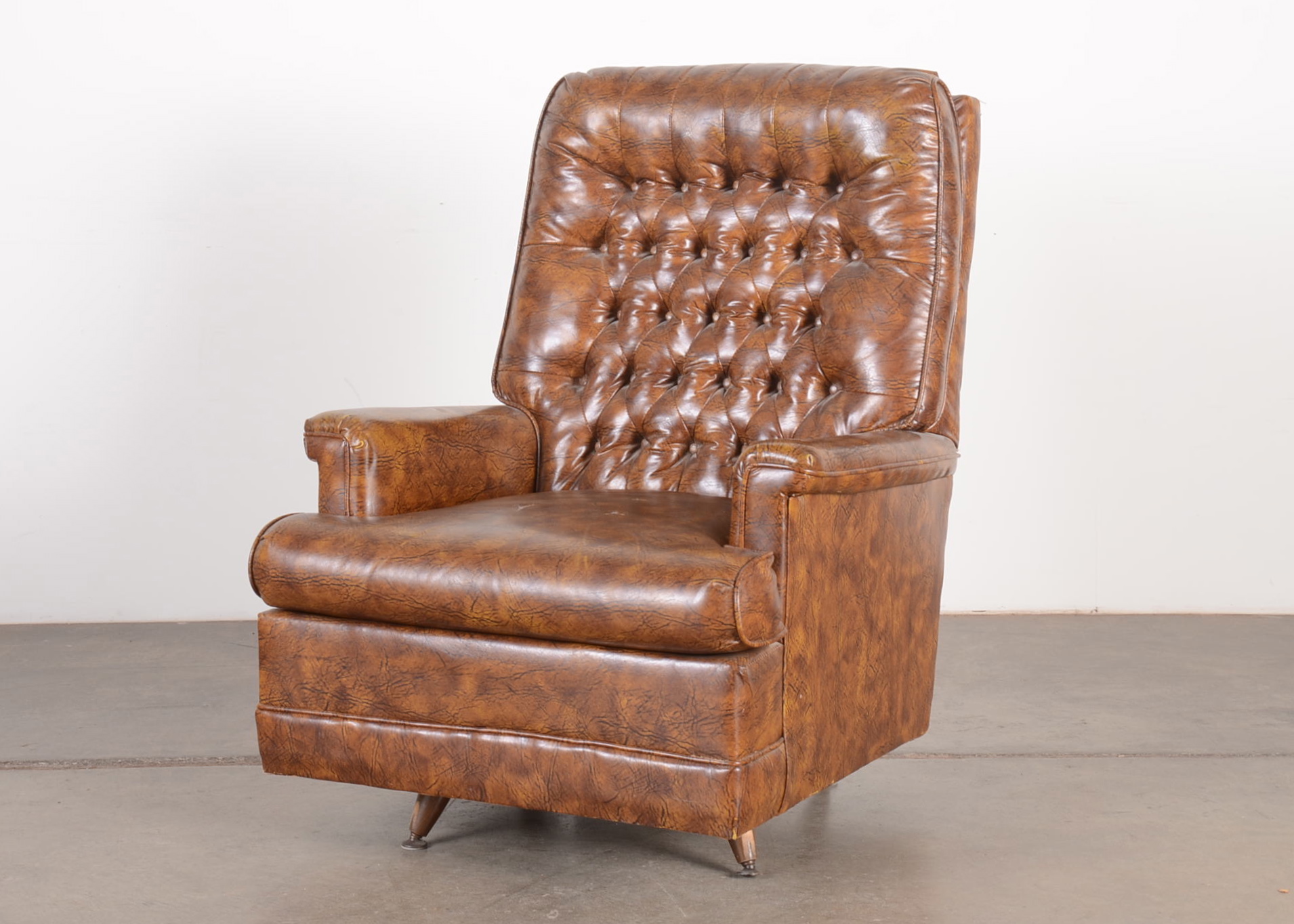 Vintage Vinyl Rocker Armchair