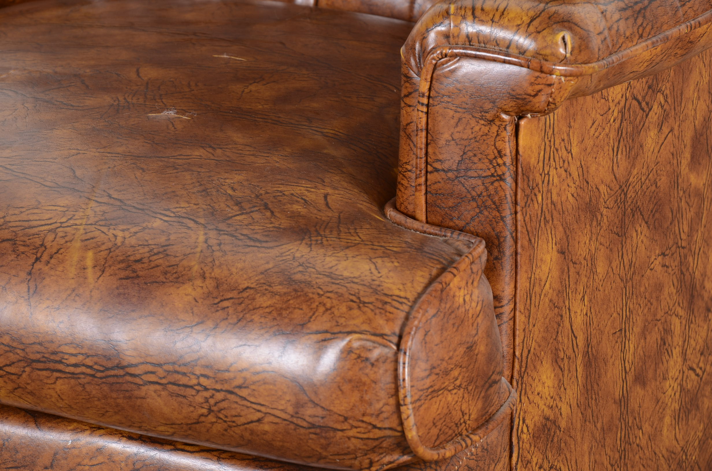 Vintage Vinyl Rocker Armchair