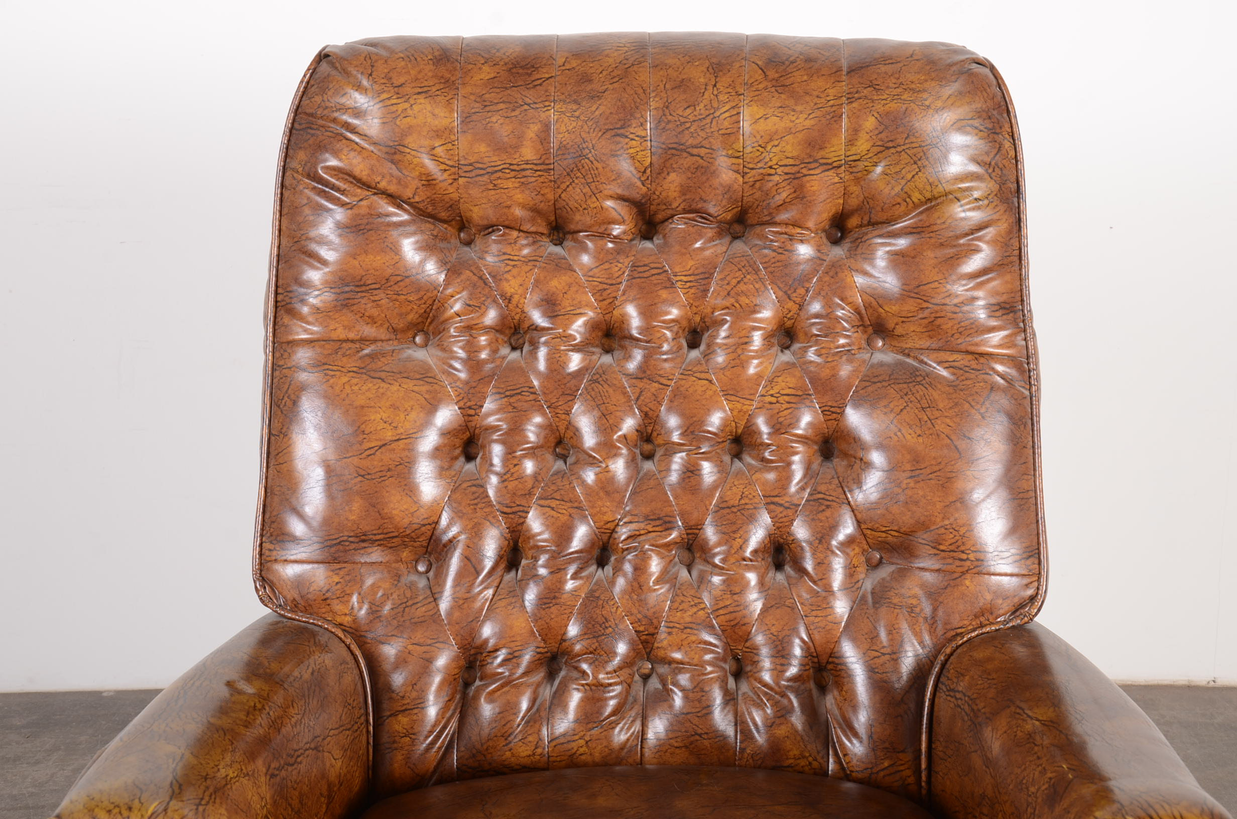 Vintage Vinyl Rocker Armchair
