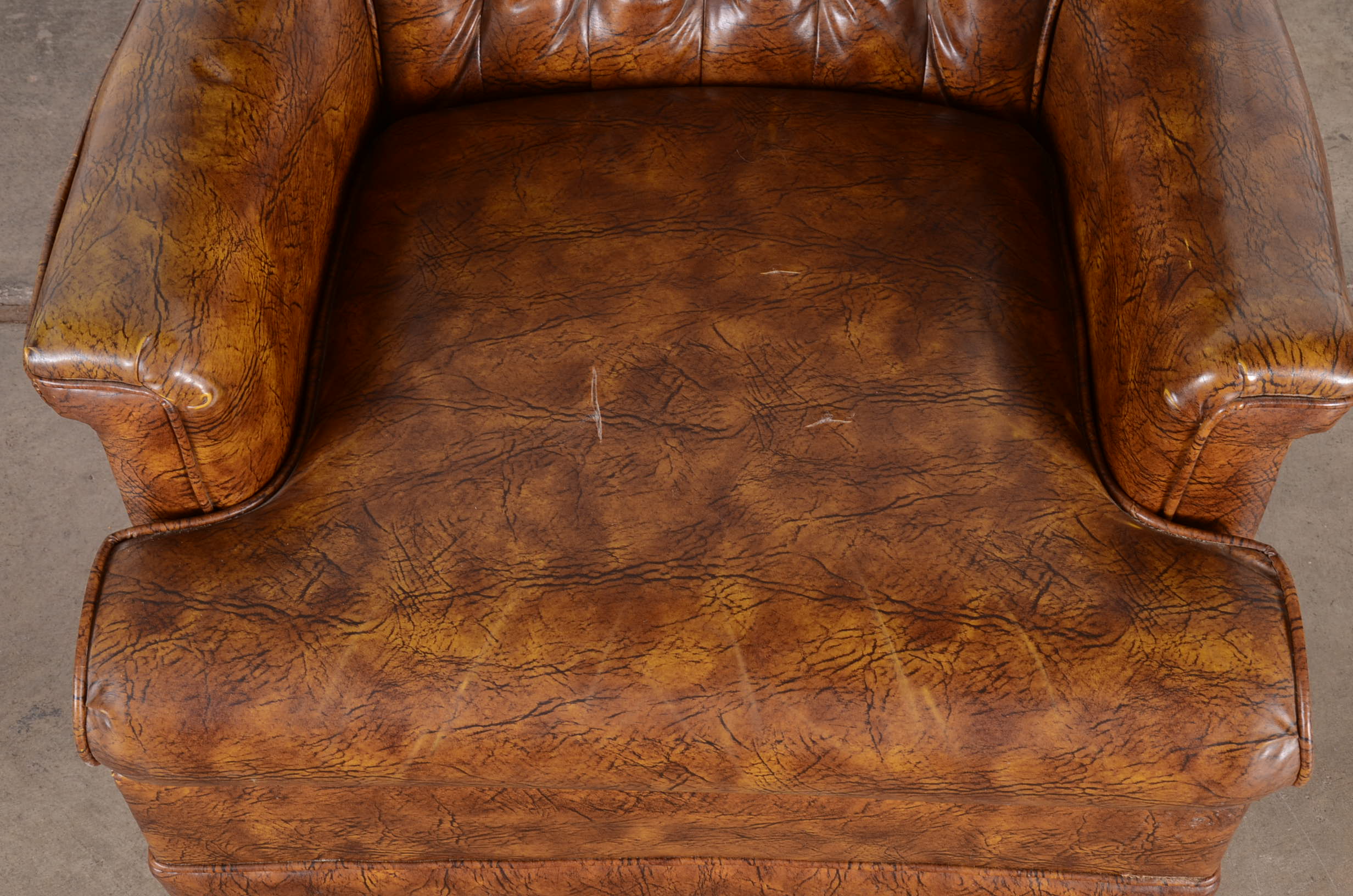 Vintage Vinyl Rocker Armchair