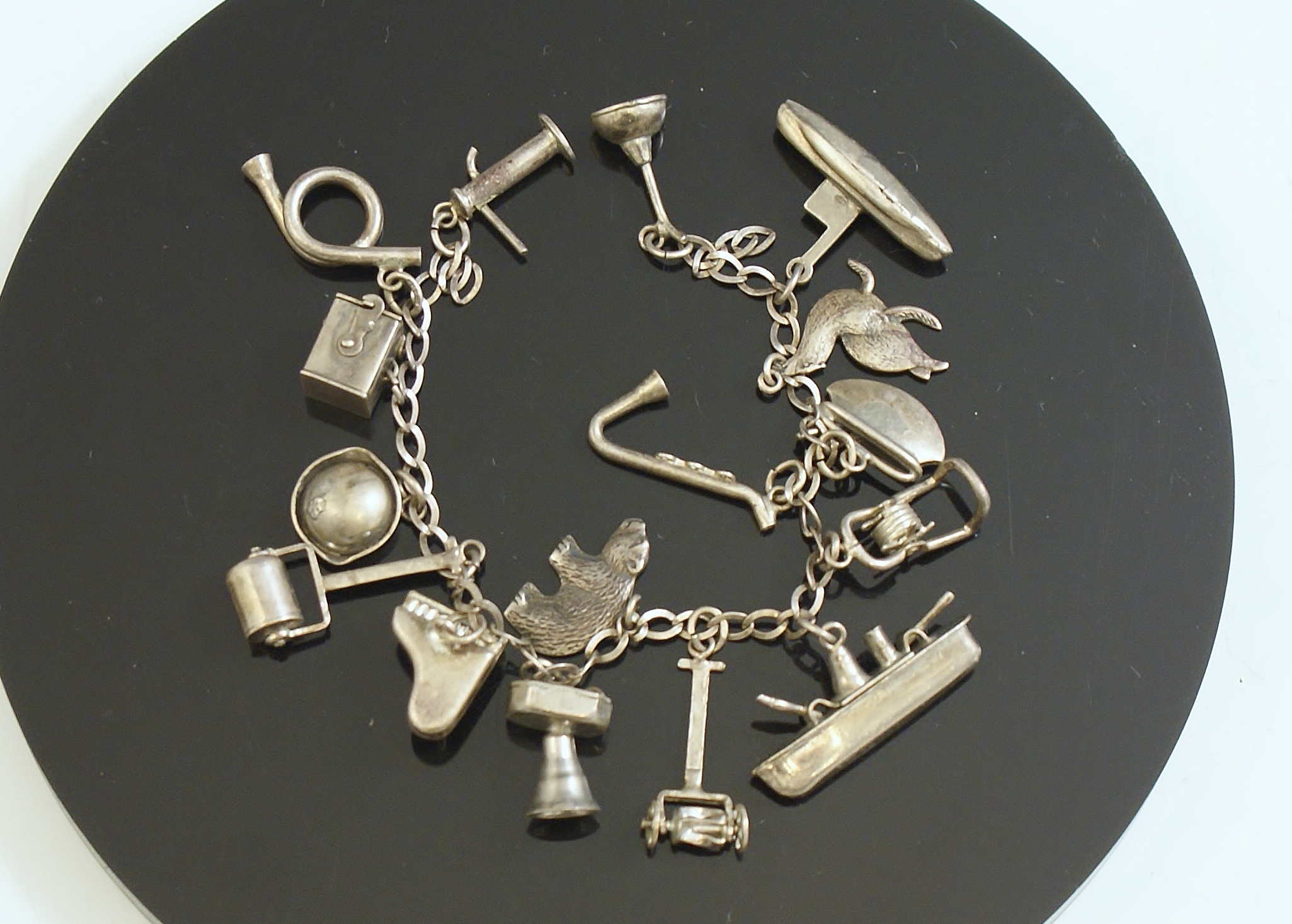 Vintage Sterling Charming Charm Bracelet