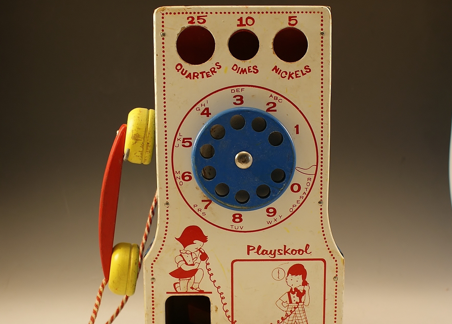 1950's Vintage Playskool Payphone