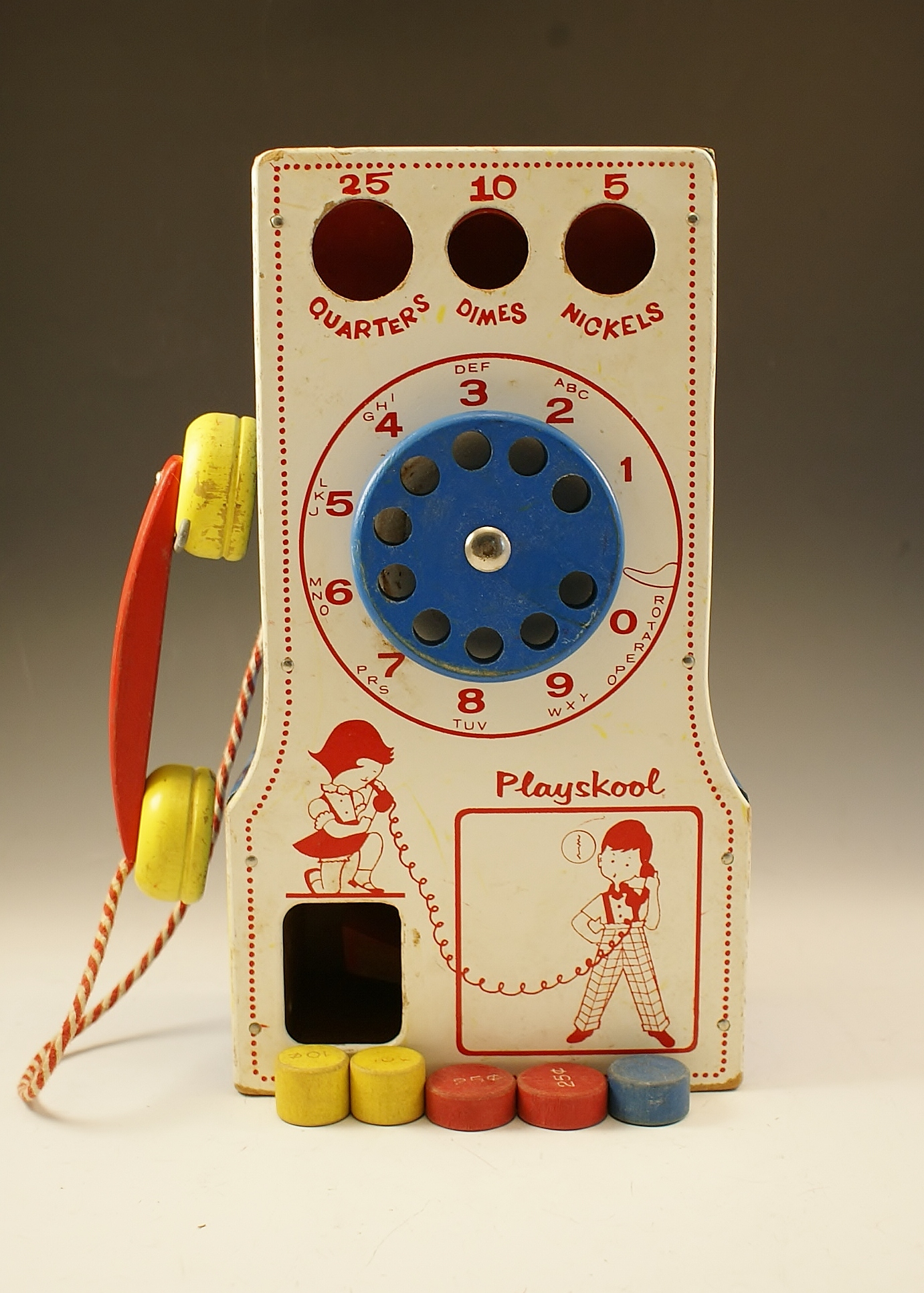 1950's Vintage Playskool Payphone