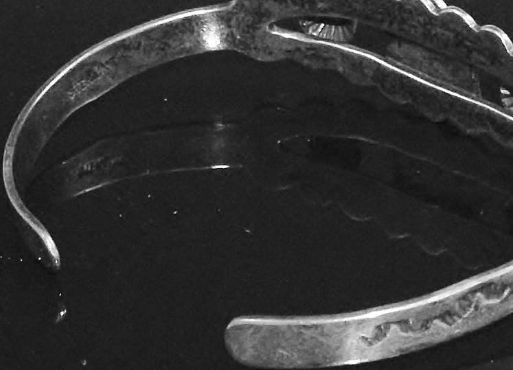 Navajo Vintage Sterling & Malachite Bracelet