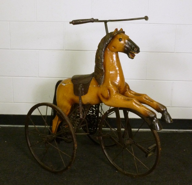 Victorian Style Horse Form Tricycle 