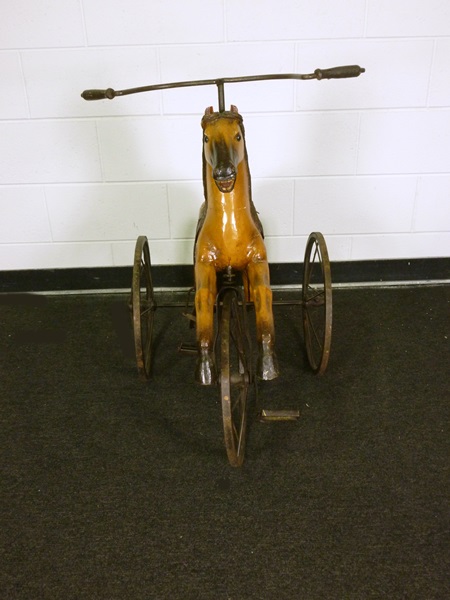 Victorian Style Horse Form Tricycle 