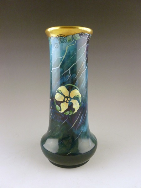 Vintage Hand Painted Porcelain Vase