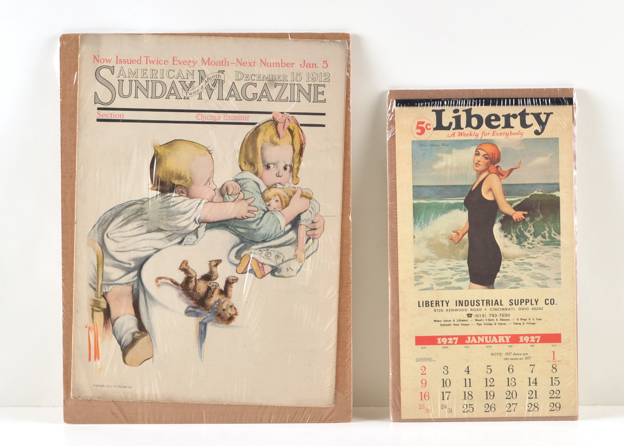 1912 American Sunday Magazine Plus Complete Liberty Calendar