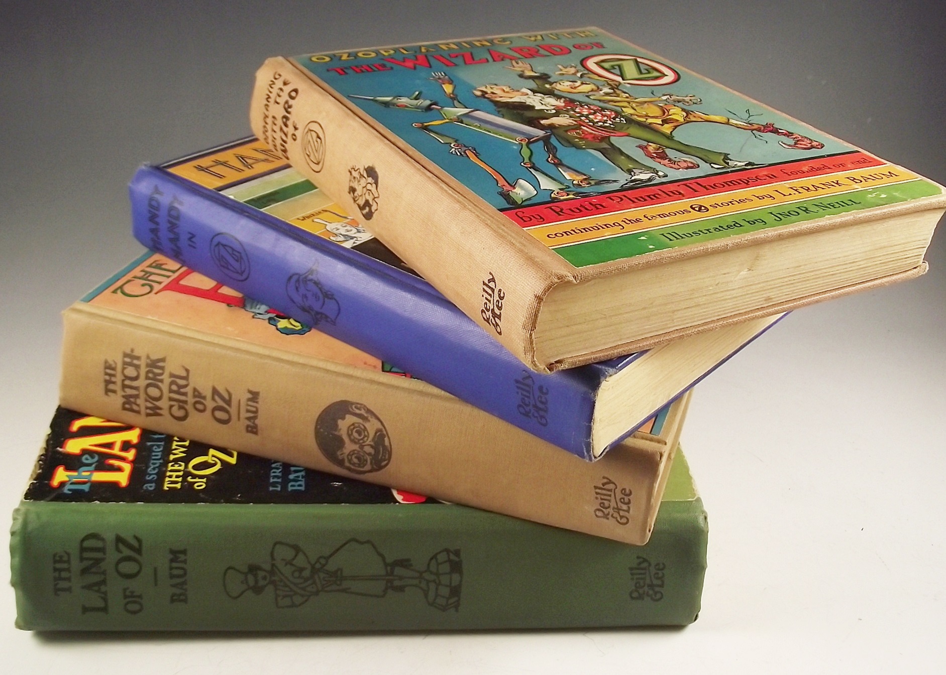 Four Vintage Hardbound Books from "The Wizard of Oz" Series