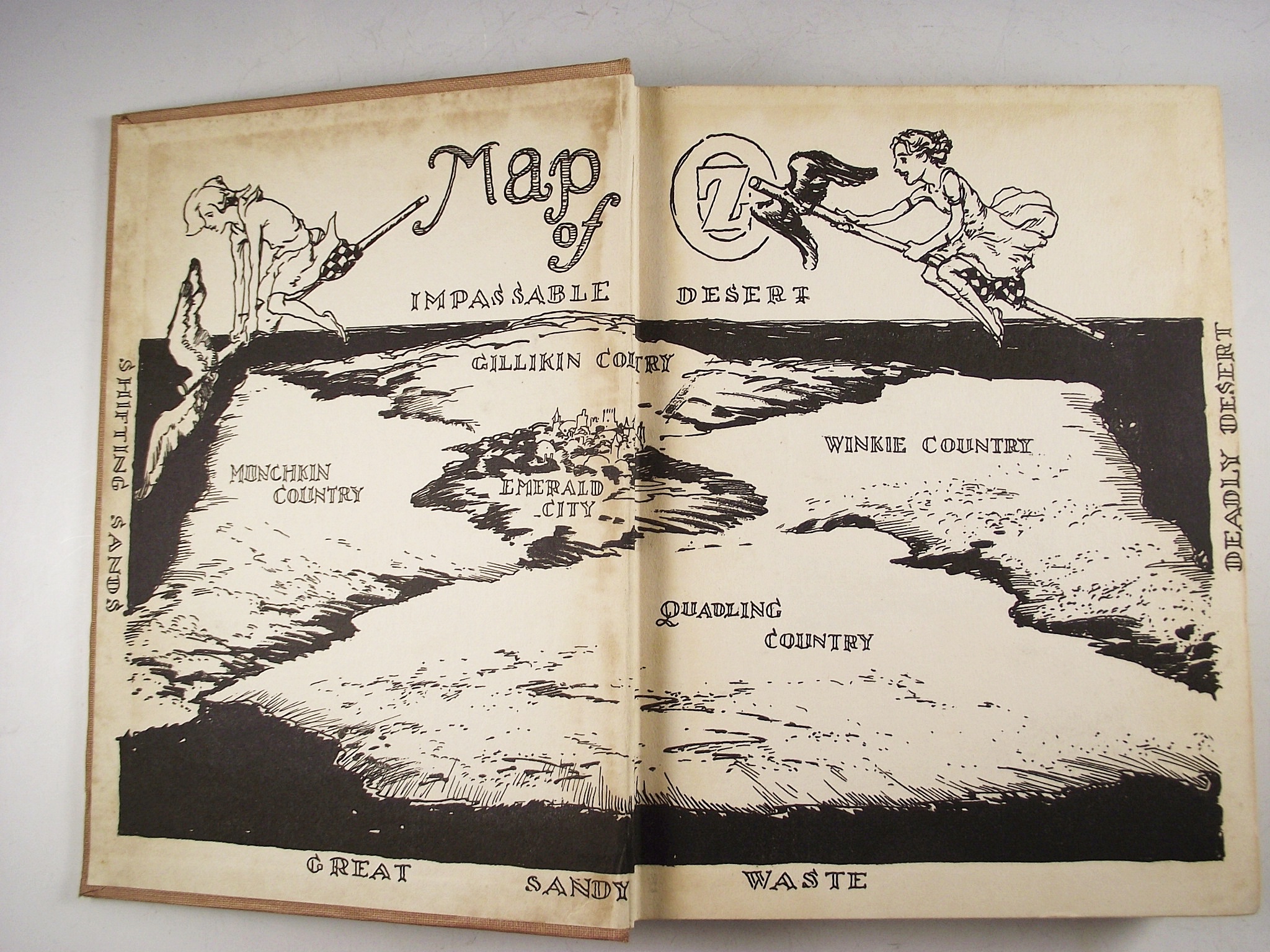 Four Vintage Hardbound Books from "The Wizard of Oz" Series