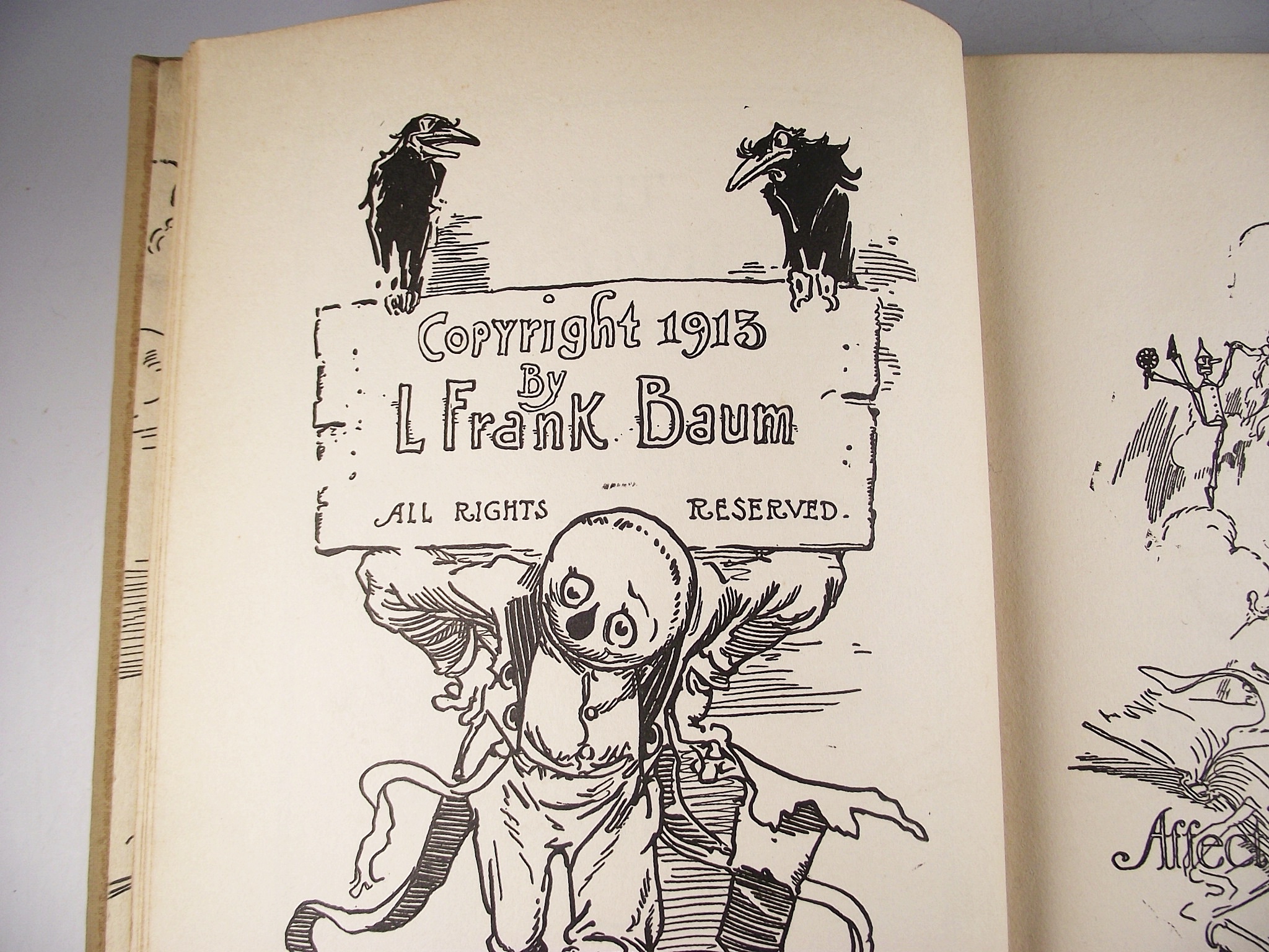 Four Vintage Hardbound Books from "The Wizard of Oz" Series