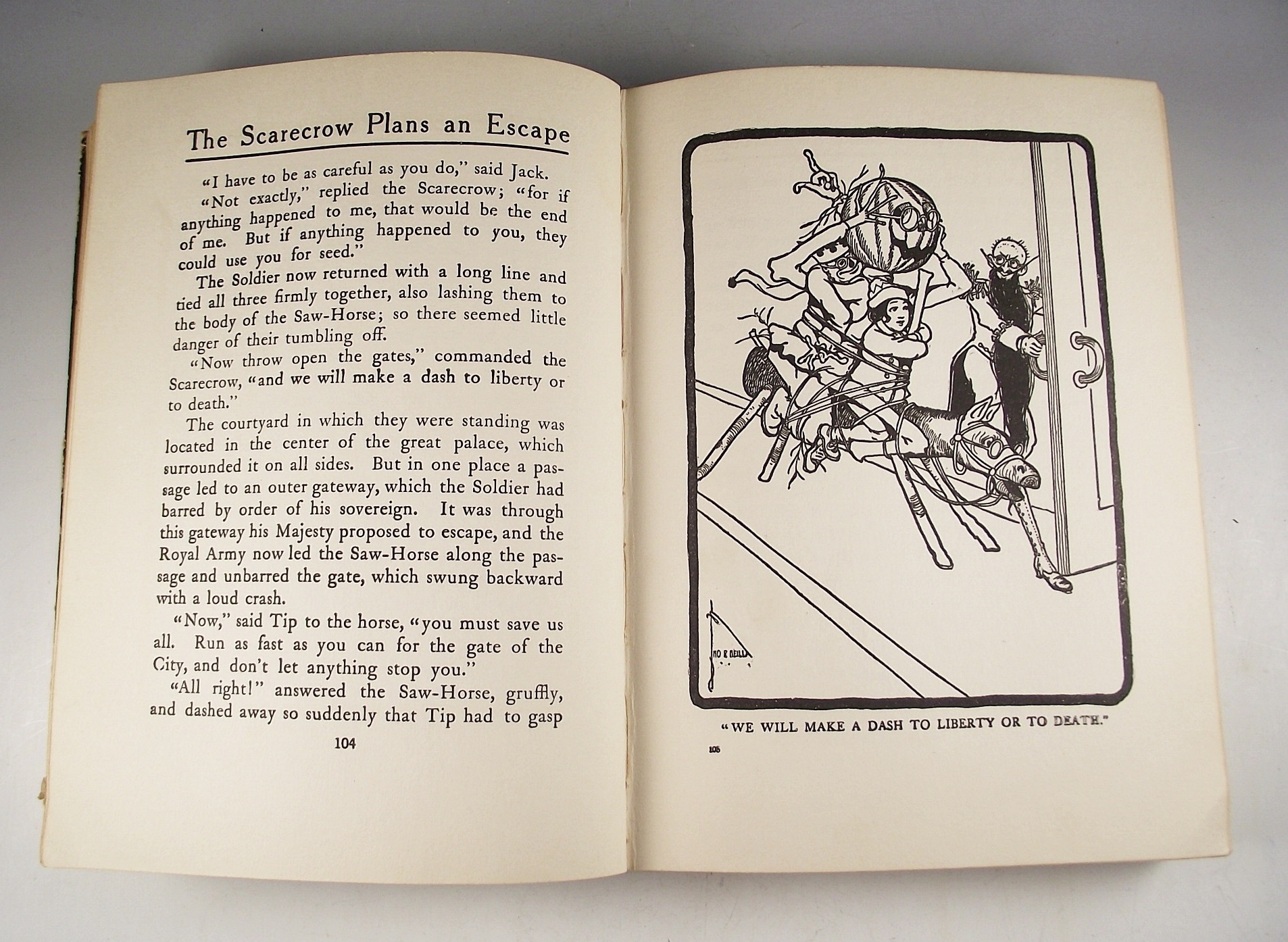 Four Vintage Hardbound Books from "The Wizard of Oz" Series