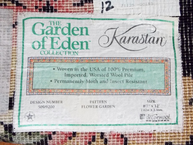 A Striking All Wool Karastan Rug From the Garden of Eden Collection