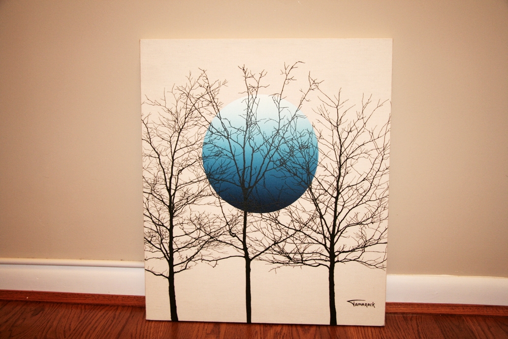 Tamarack Screen Print on Canvas