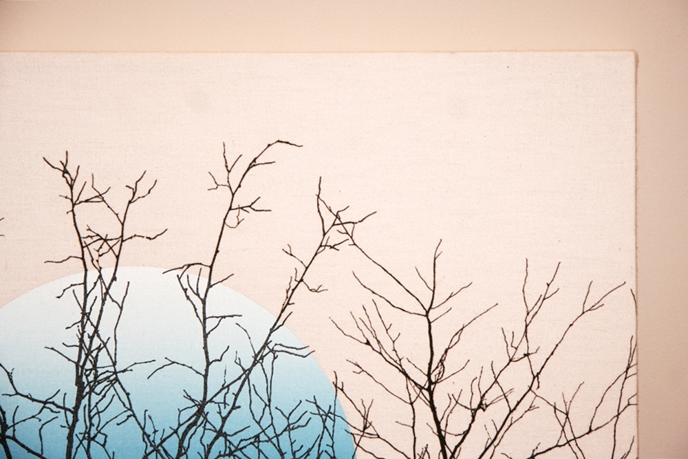 Tamarack Screen Print on Canvas