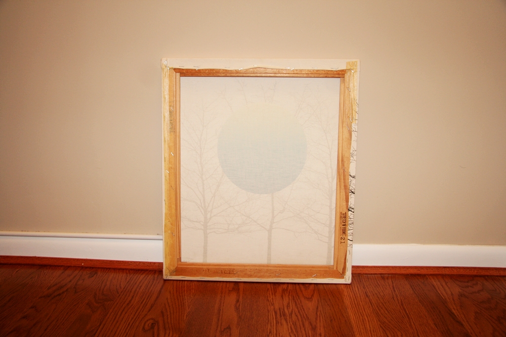 Tamarack Screen Print on Canvas