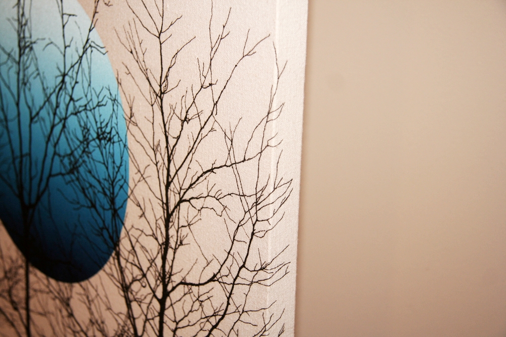 Tamarack Screen Print on Canvas