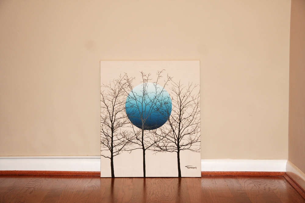 Tamarack Screen Print on Canvas