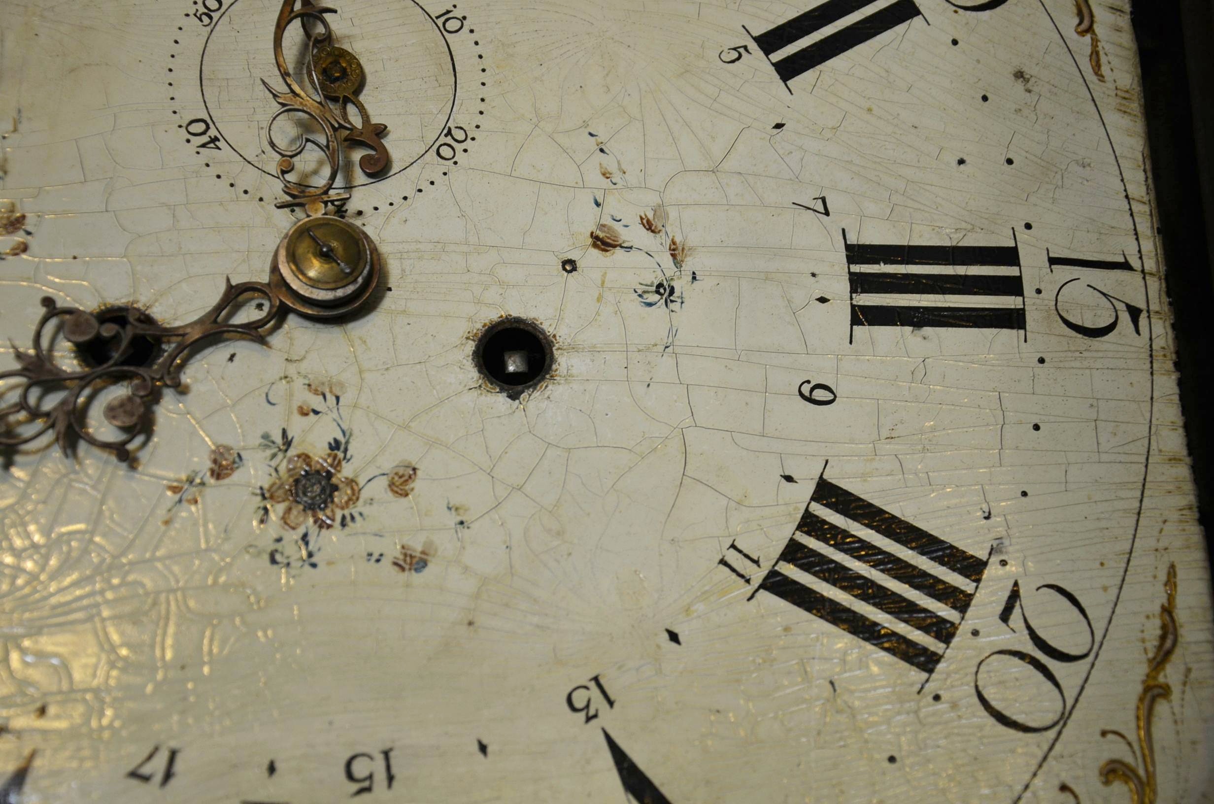 Circa early 1800s P. Fearnley Wigan England Long Case Mahogany Clock