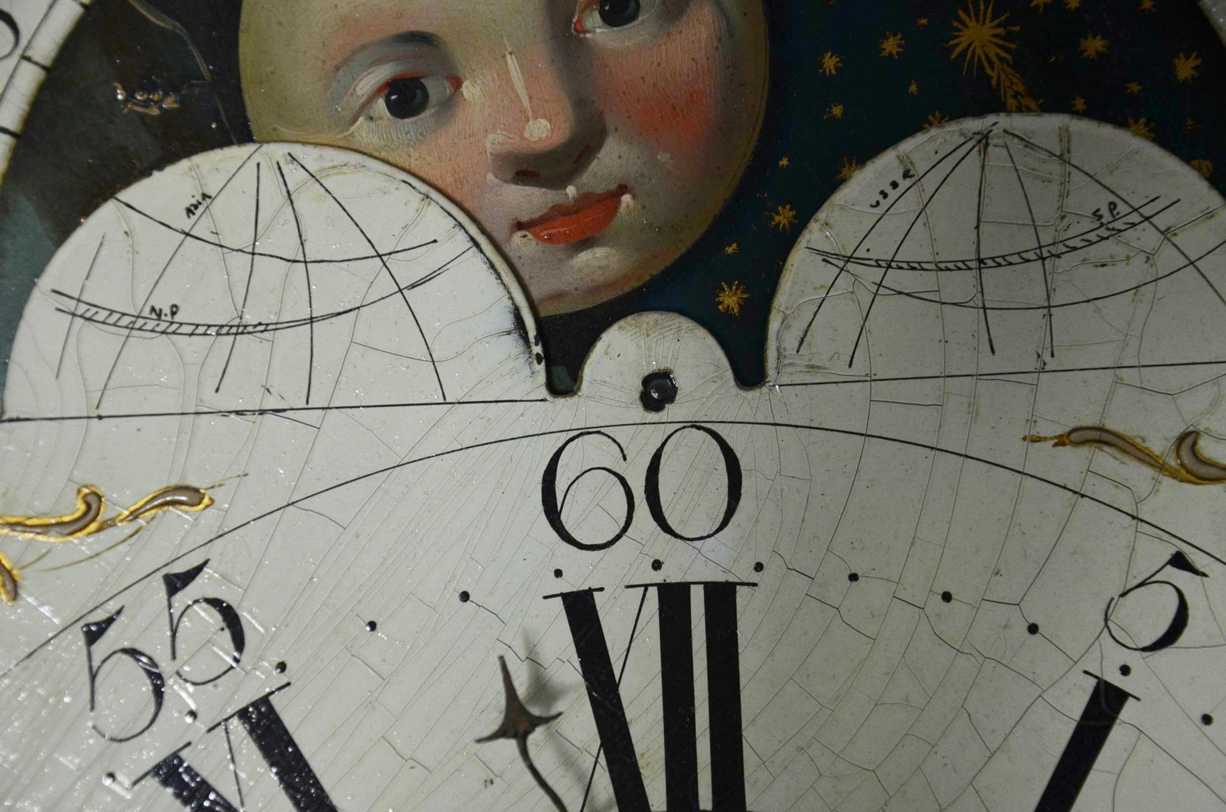 Circa early 1800s P. Fearnley Wigan England Long Case Mahogany Clock