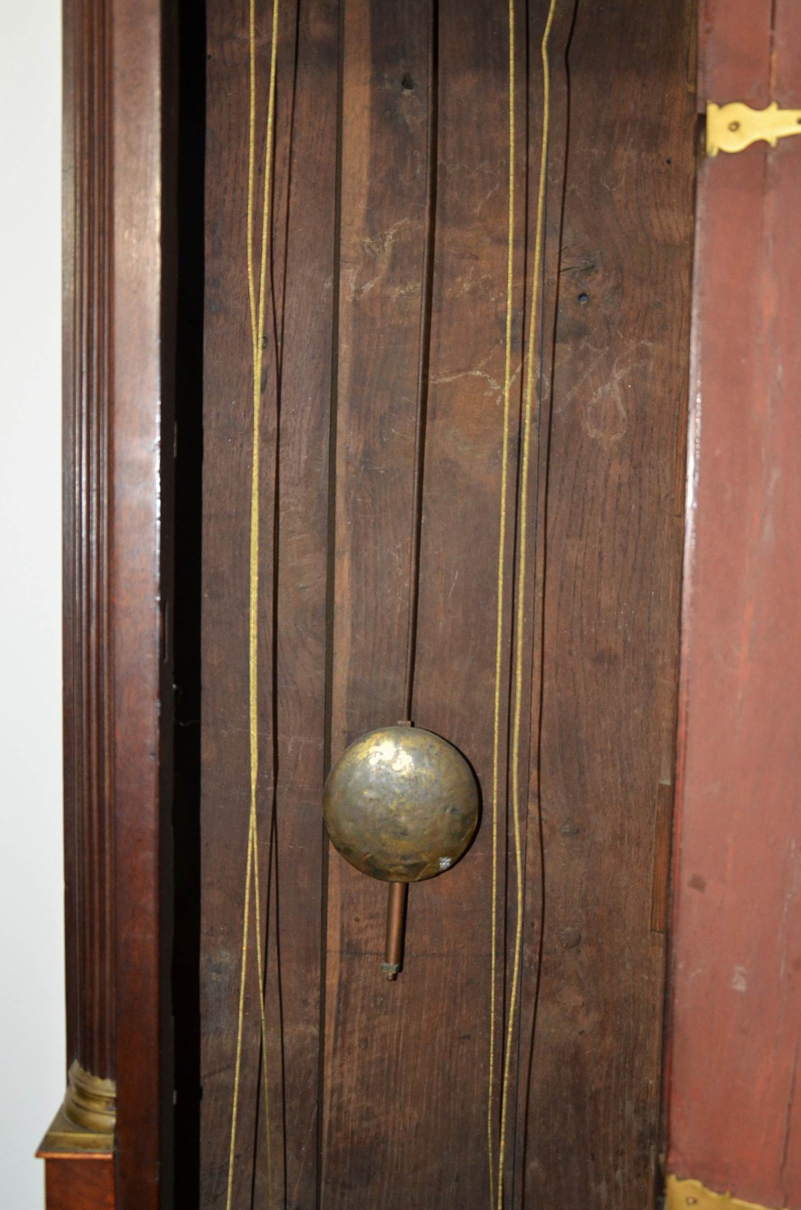 Circa early 1800s P. Fearnley Wigan England Long Case Mahogany Clock