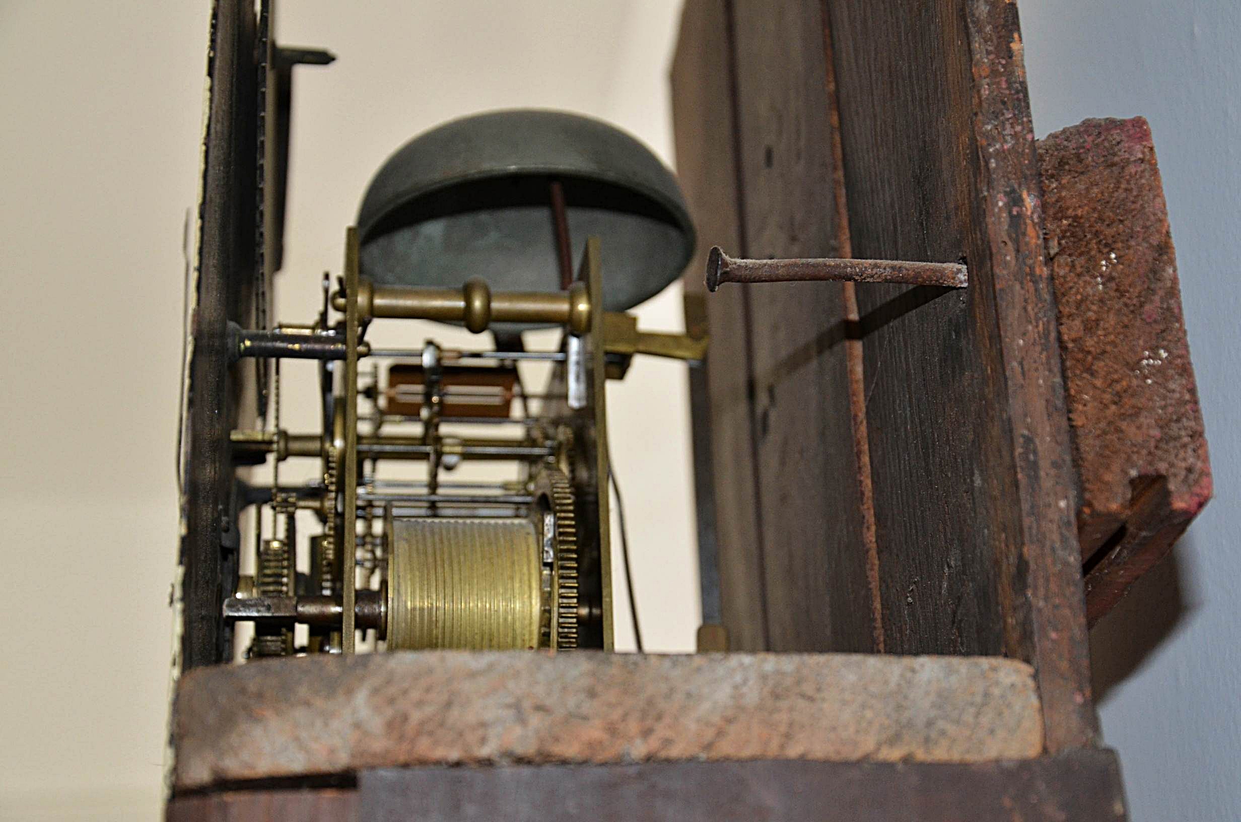 Circa early 1800s P. Fearnley Wigan England Long Case Mahogany Clock