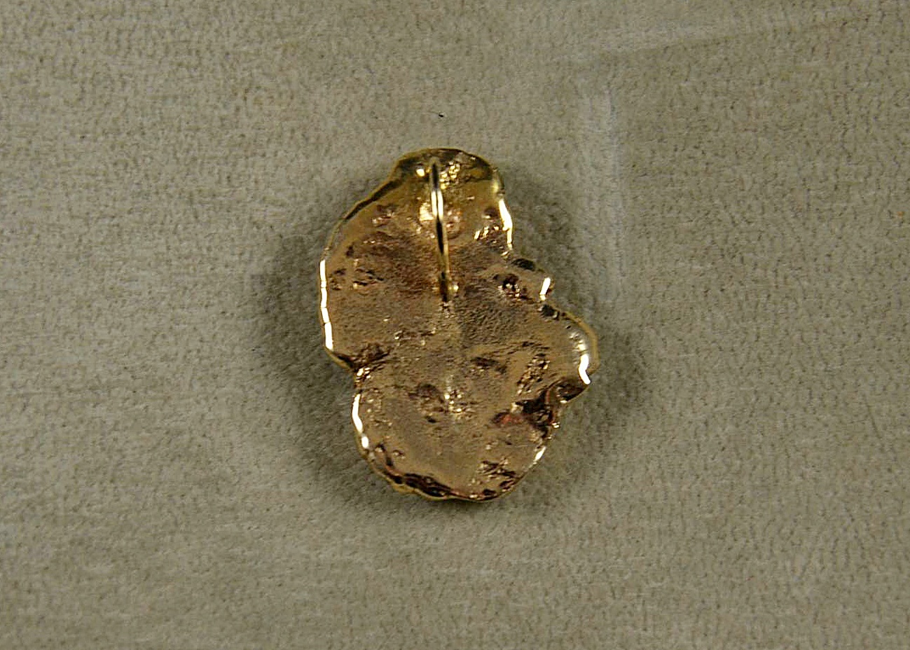 14K Yellow Gold Nugget Pendant