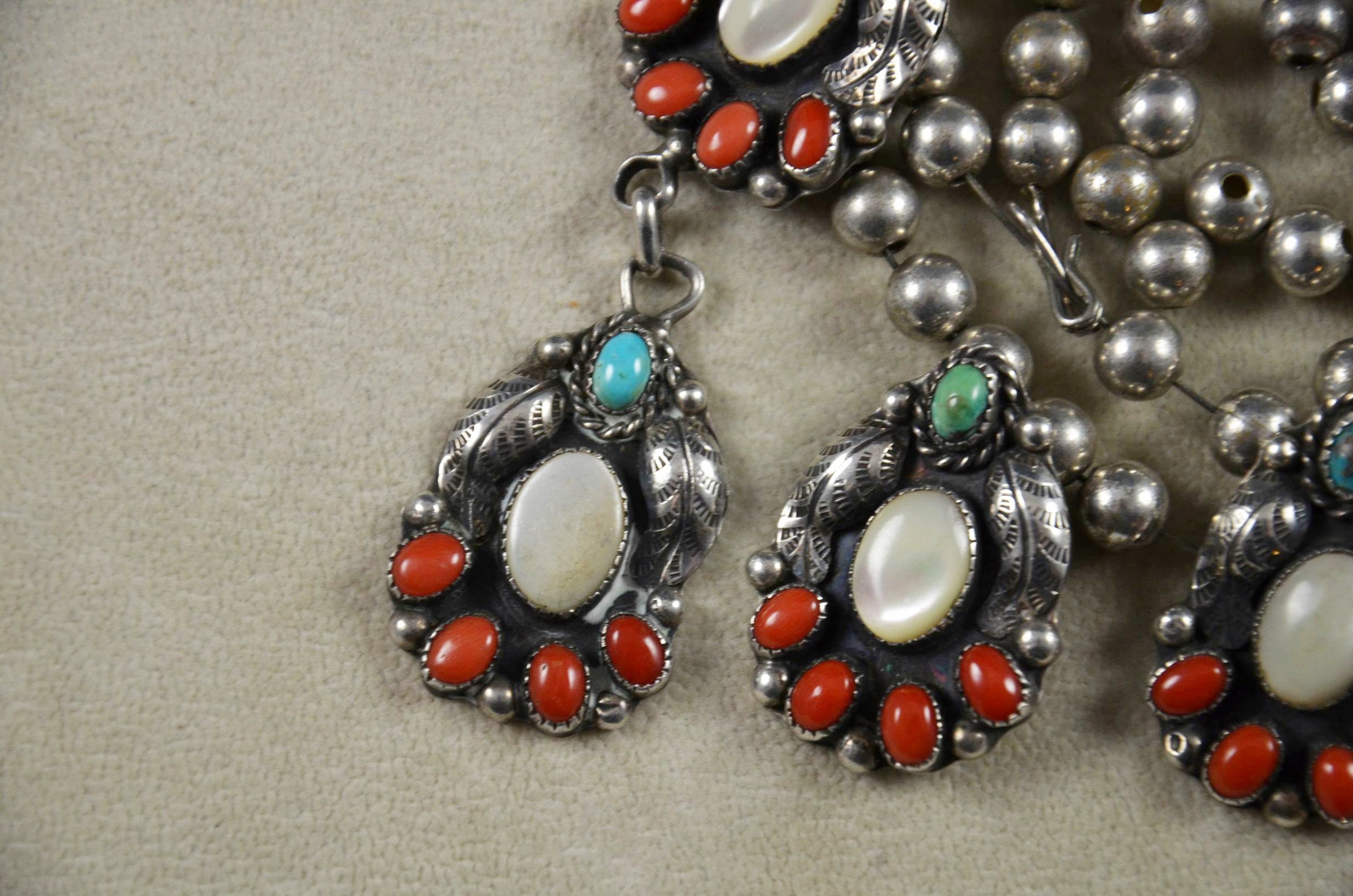 Southwestern Style Sterling Silver Necklace