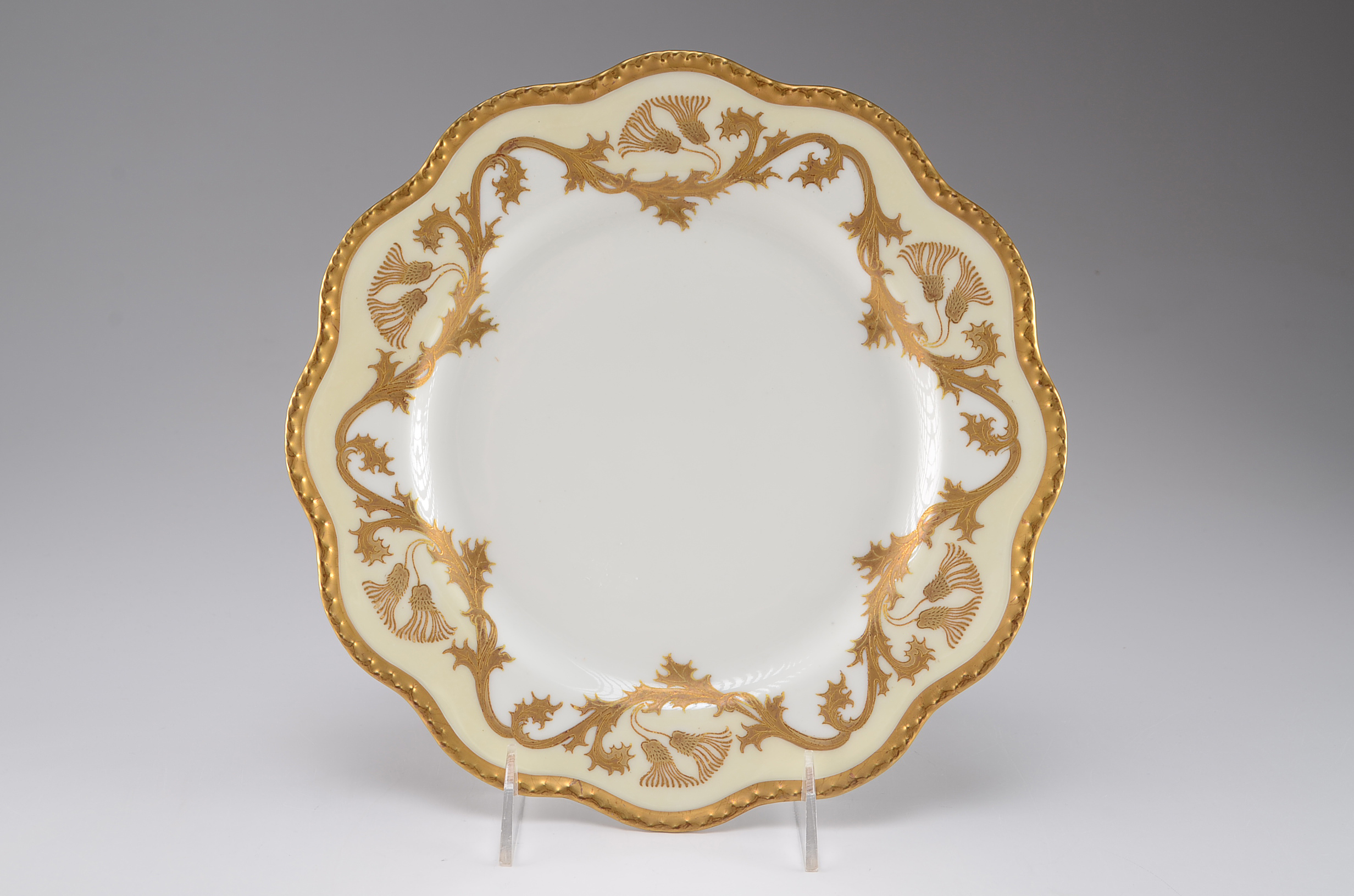 Three Assorted Limoges Plates