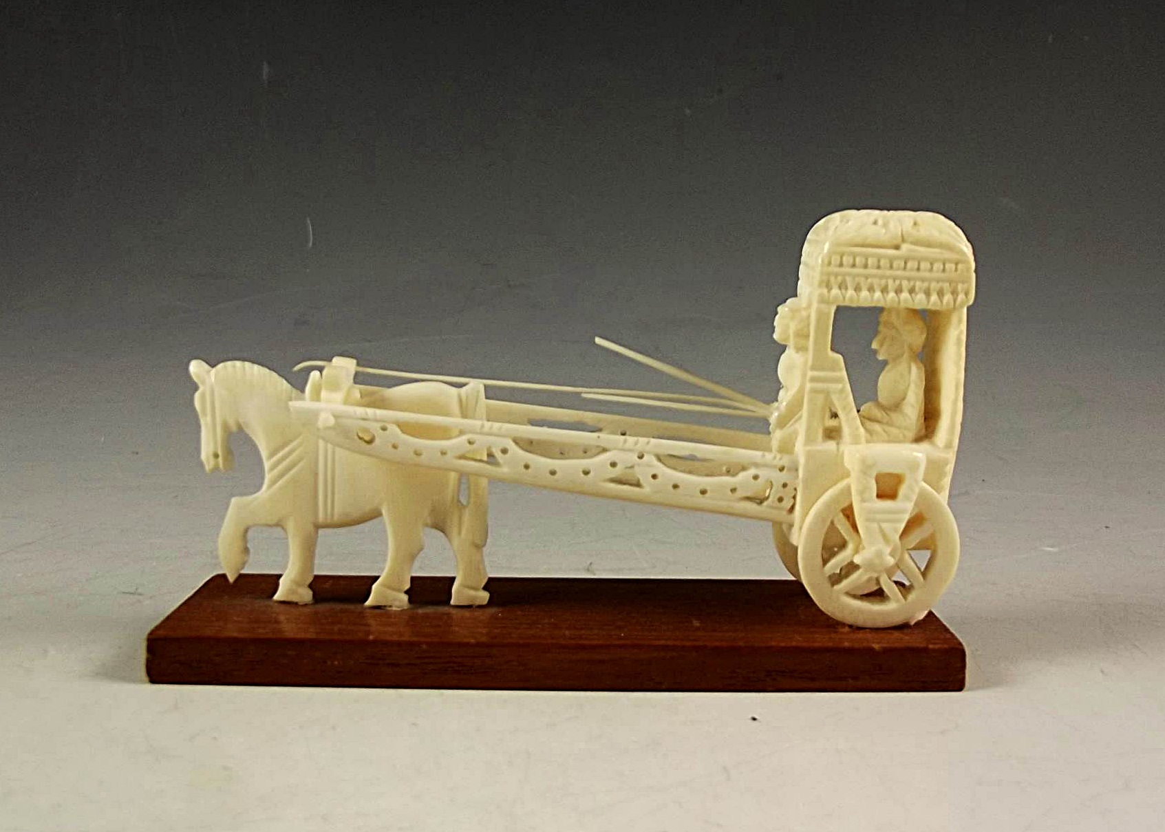 Ivory Horse and Carriage