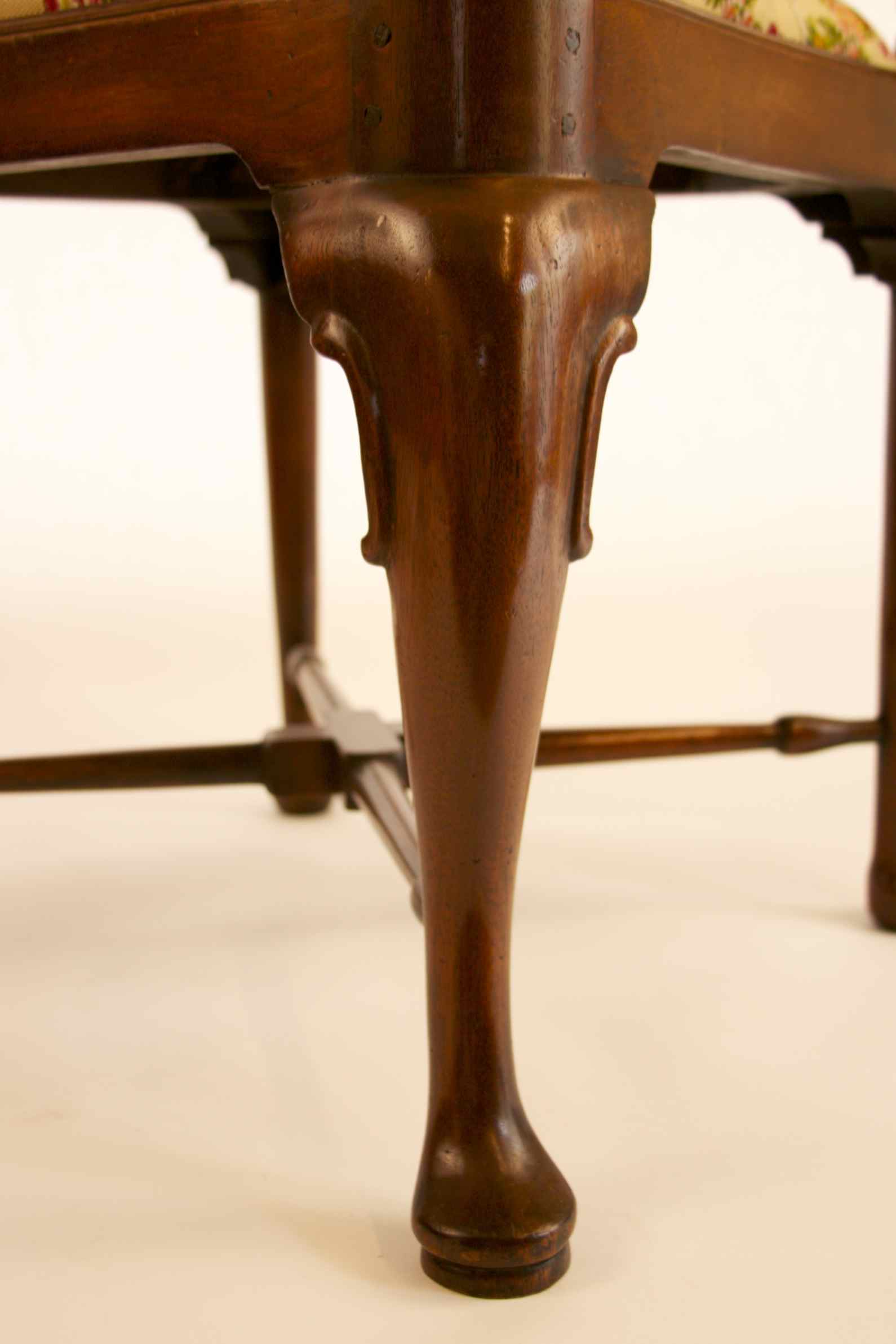 Queen Anne High Back Corner Chair