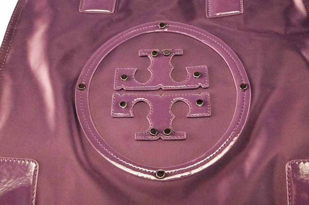 Tory Burch Ella Purple Nylon Tote Bag