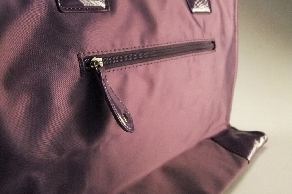 Tory Burch Ella Purple Nylon Tote Bag