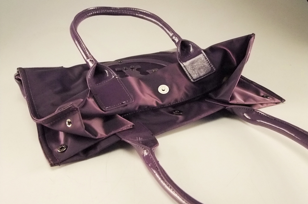 Tory Burch Ella Purple Nylon Tote Bag