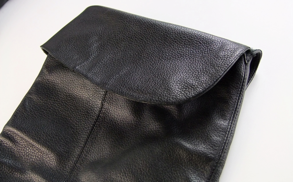 Audrey Brooke Black Soft Leather Tall Knee Length "Pirate" Boots 