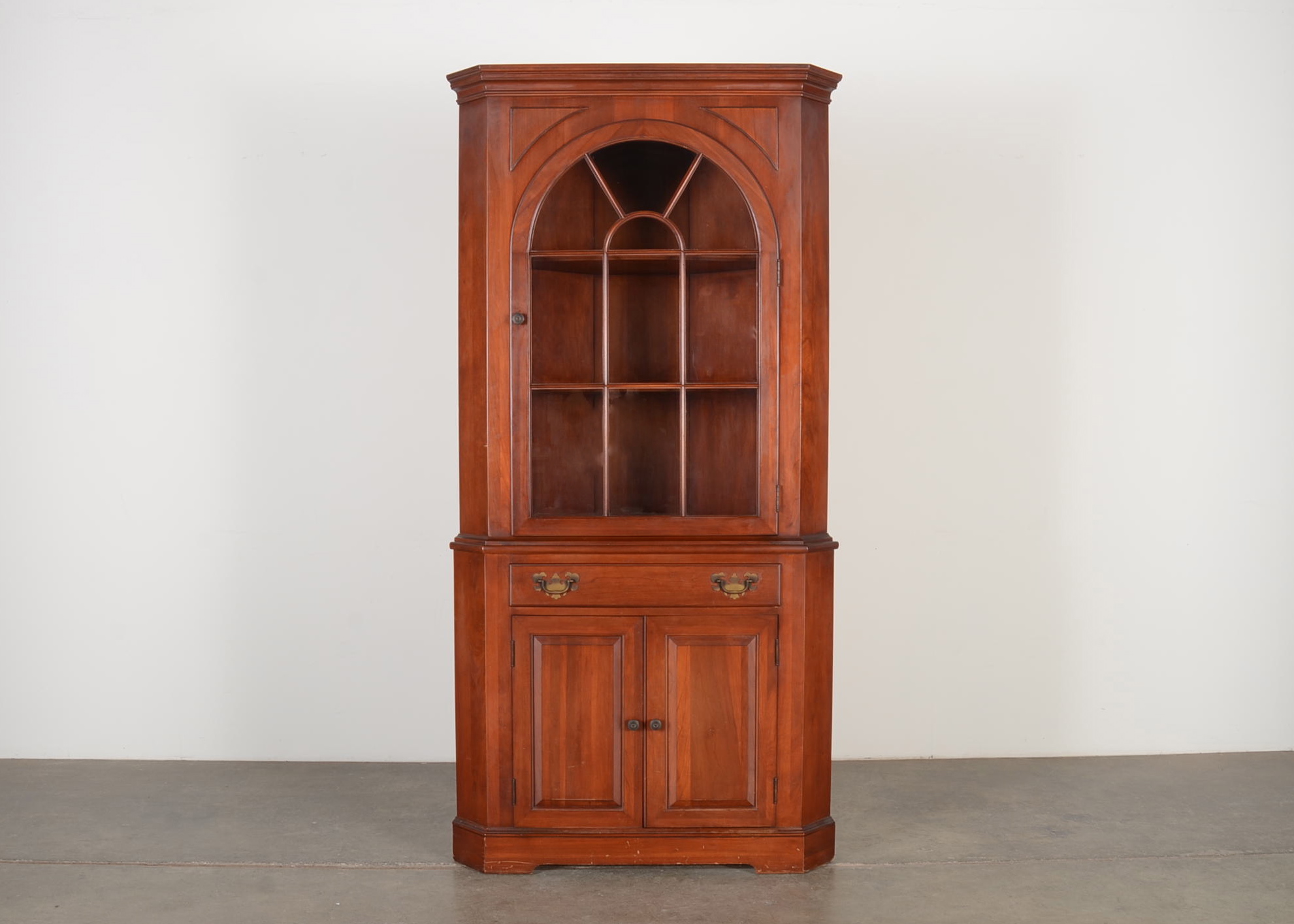 Corner Cupboard by Willett Wildwood Cherry