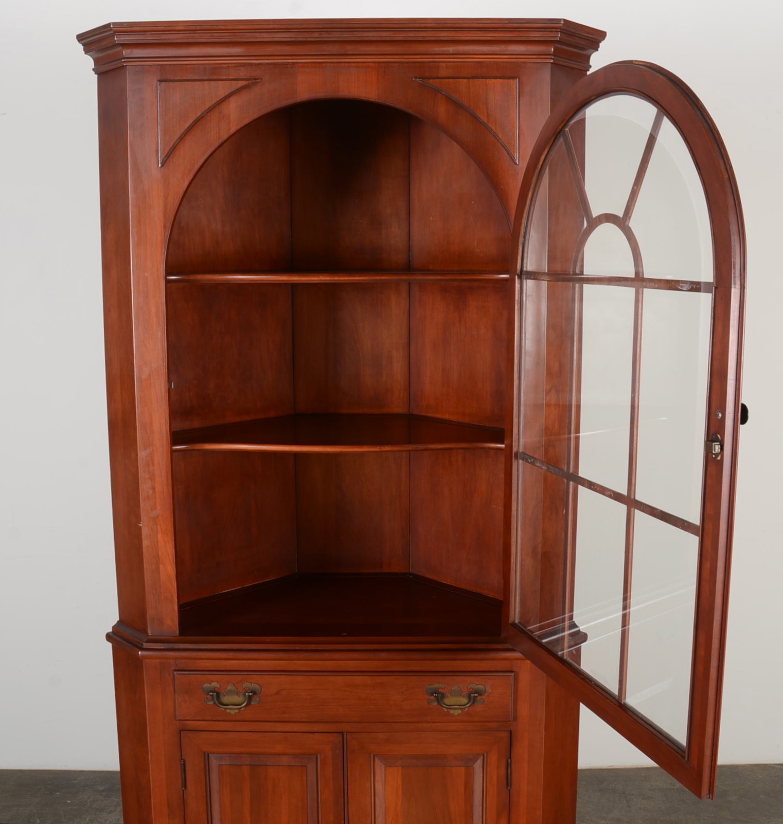 Corner Cupboard by Willett Wildwood Cherry