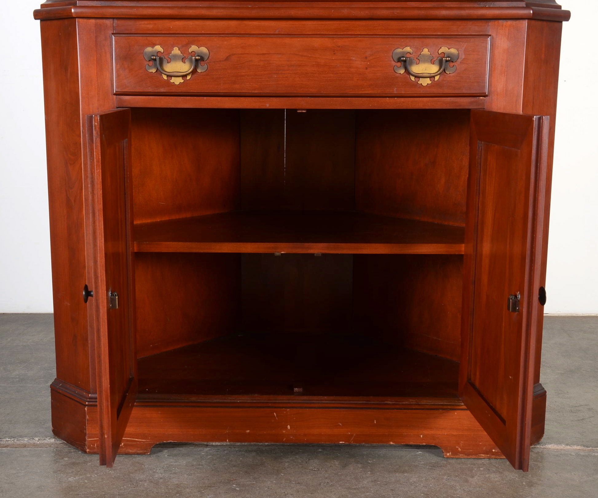 Corner Cupboard by Willett Wildwood Cherry