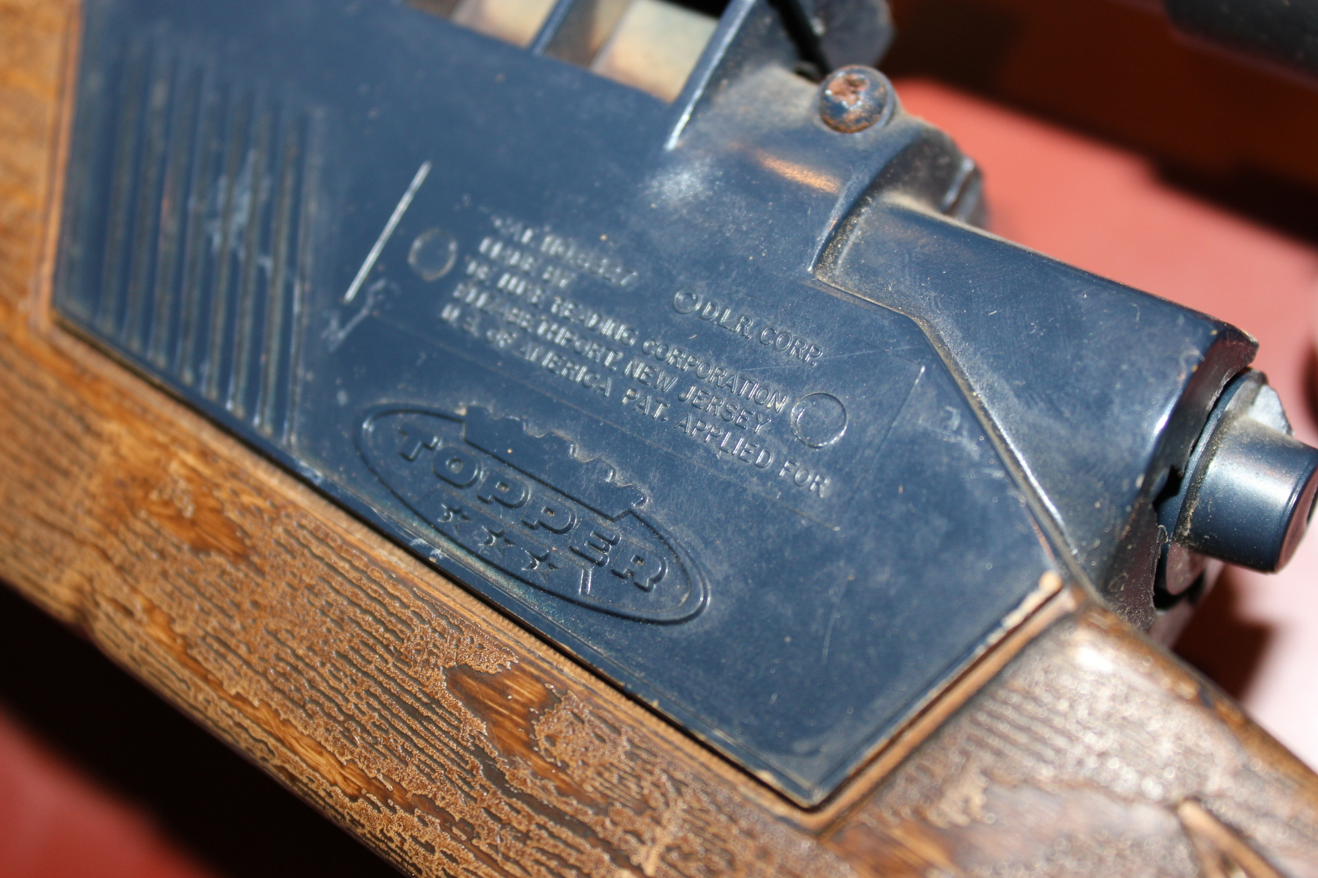 1960s Topper Toys Johnny Eagle Magumba Toy Gun Set with Plaque