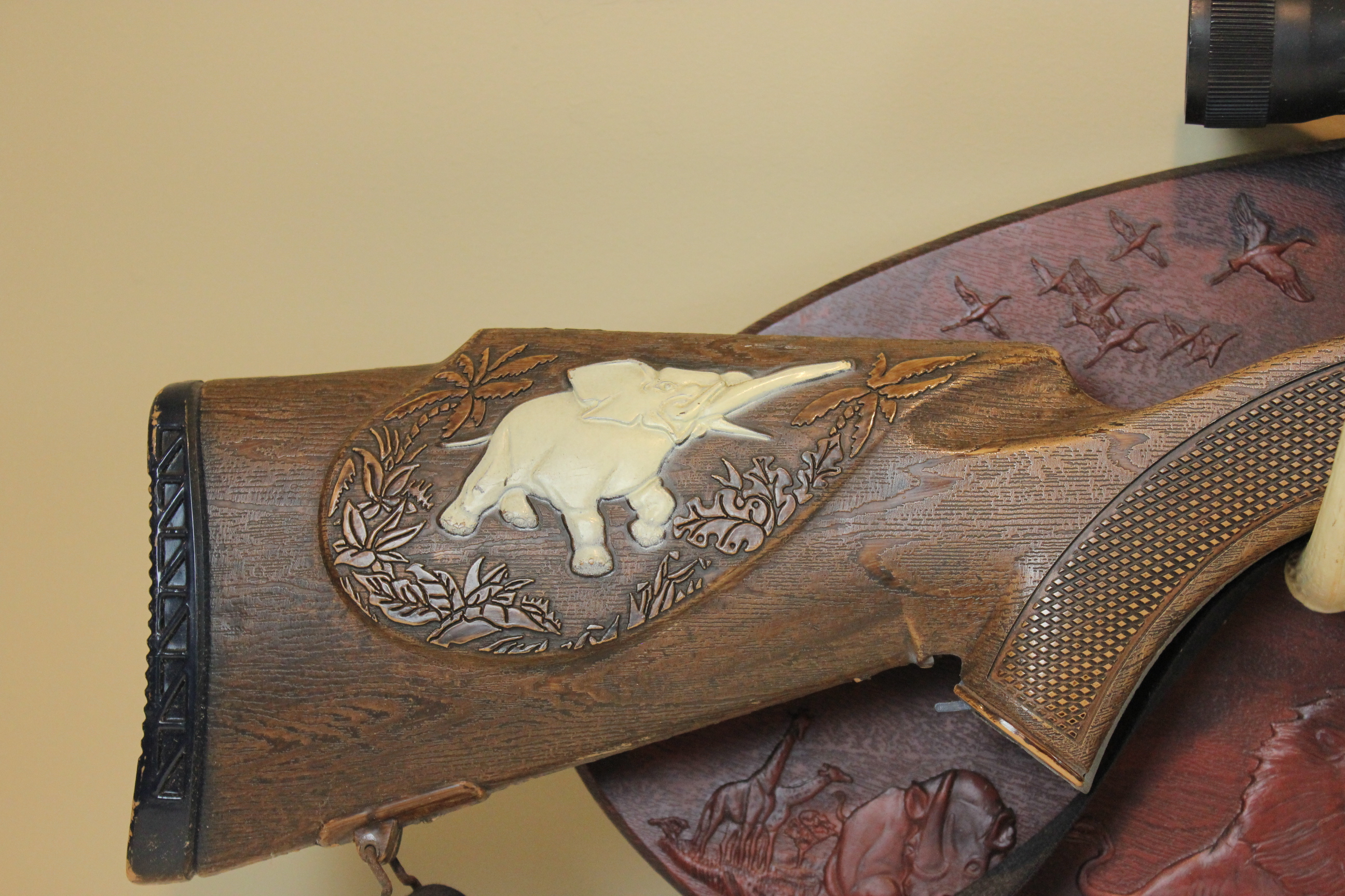 1960s Topper Toys Johnny Eagle Magumba Toy Gun Set with Plaque