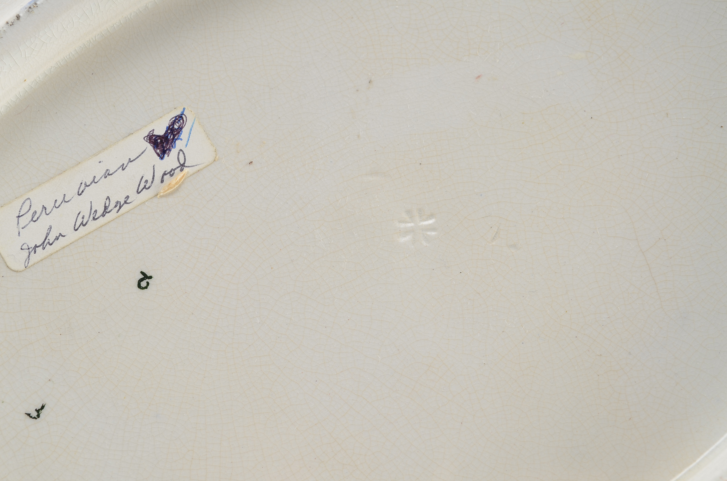 Flow Blue John Wedgwood Peruvian Pattern