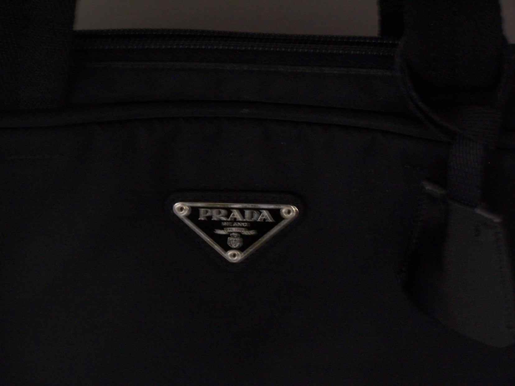 Prada Black Microfiber Hand Bag